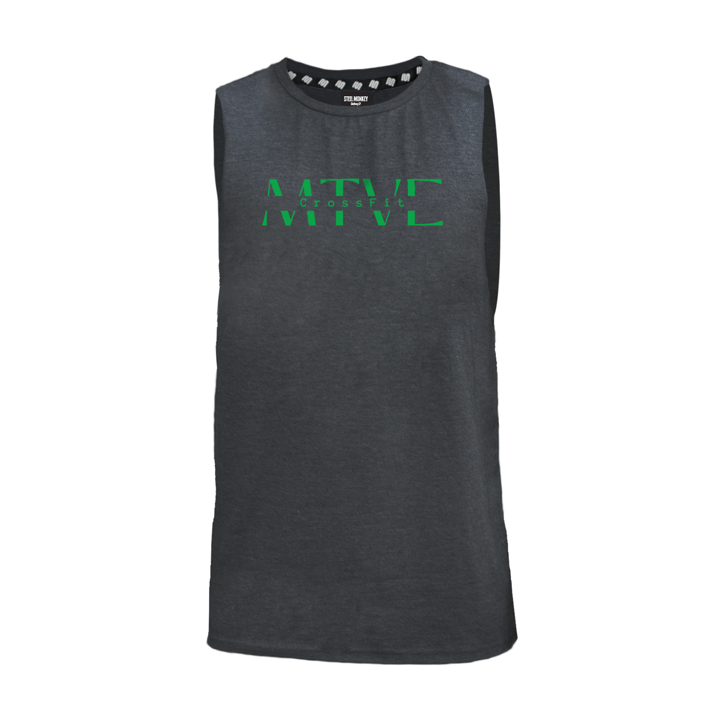 CrossFit Motive Men's Tank - Charcoal Melange (Green)