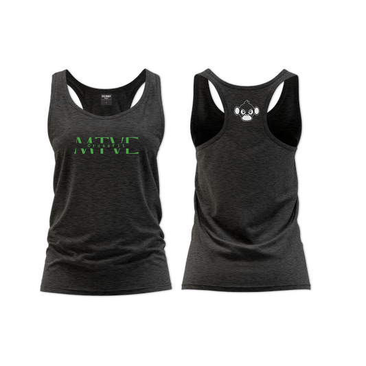 CrossFit Motive Ladies Straight Cut Vest - Charcoal Melange (Green)