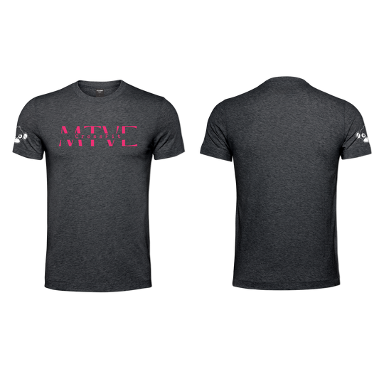 CrossFit Motive Men's T-Shirt - Charcoal Melange (Pink)