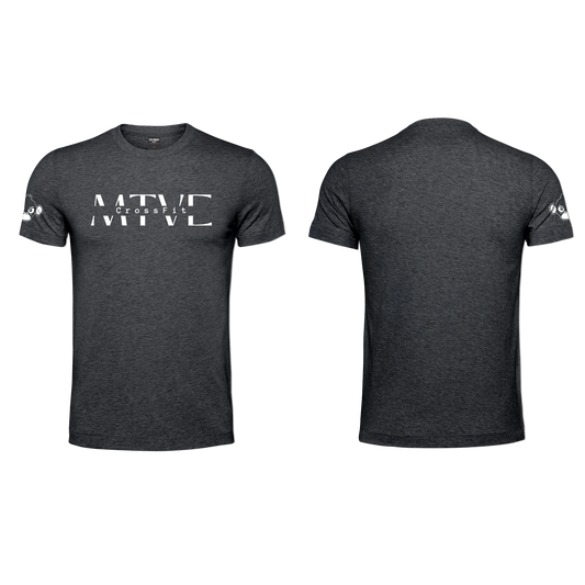 CrossFit Motive Men's T-Shirt - Charcoal Melange (White)