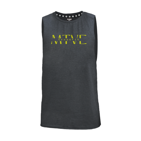 CrossFit Motive Men's Tank - Charcoal Melange (Yellow)