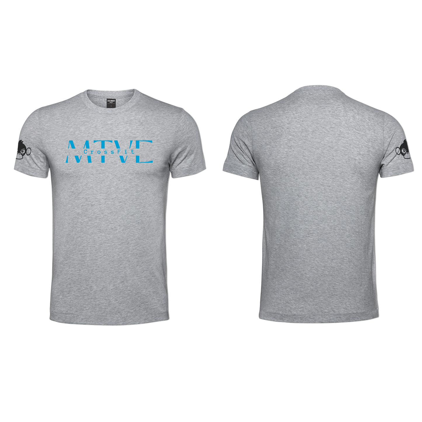 CrossFit Motive Ladies T-Shirt - Grey Melange (Blue)