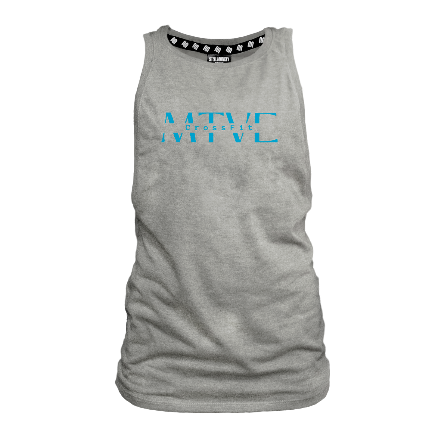 CrossFit Motive Ladies Muscle Tank - Grey Melange (Blue)