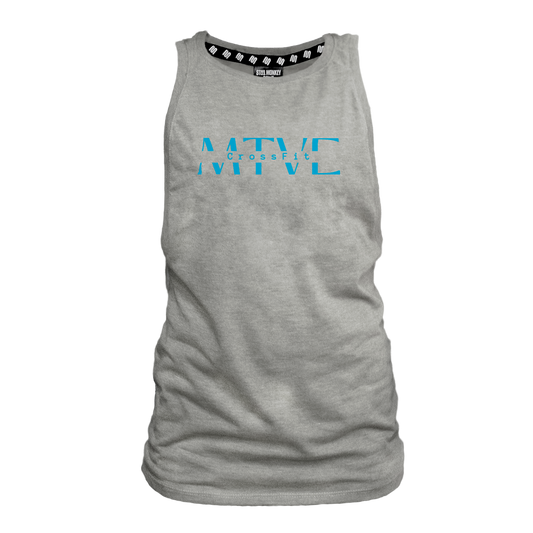 CrossFit Motive Ladies Muscle Tank - Grey Melange (Blue)
