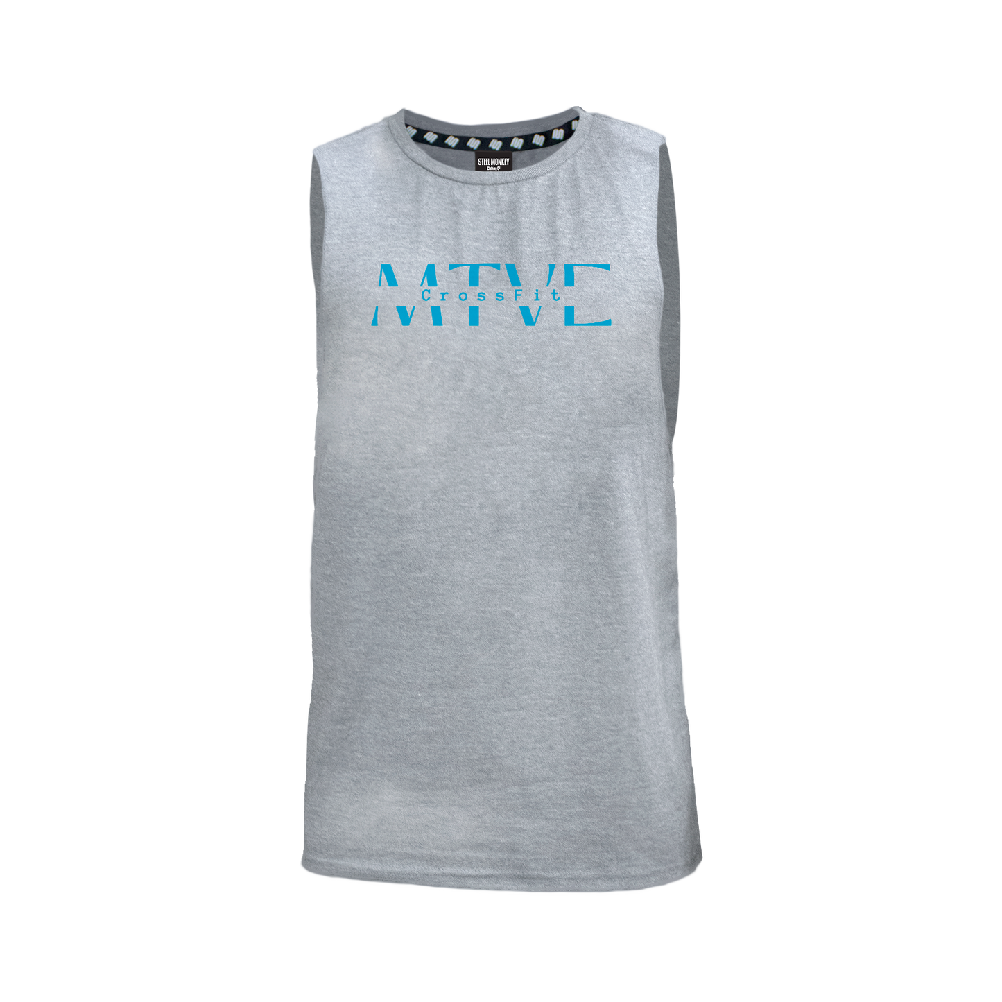 CrossFit Motive Men's Tank - Grey Melange (Blue)