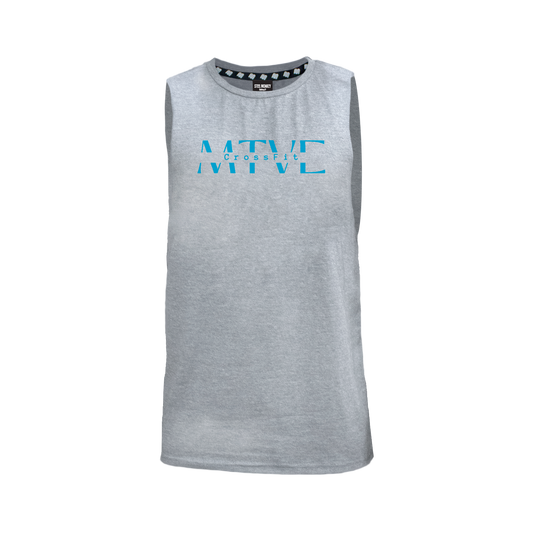 CrossFit Motive Men's Tank - Grey Melange (Blue)