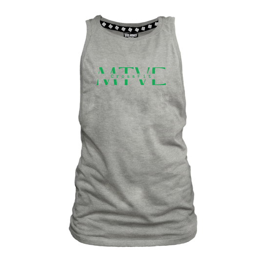 CrossFit Motive Ladies Muscle Tank - Grey Melange (Green)