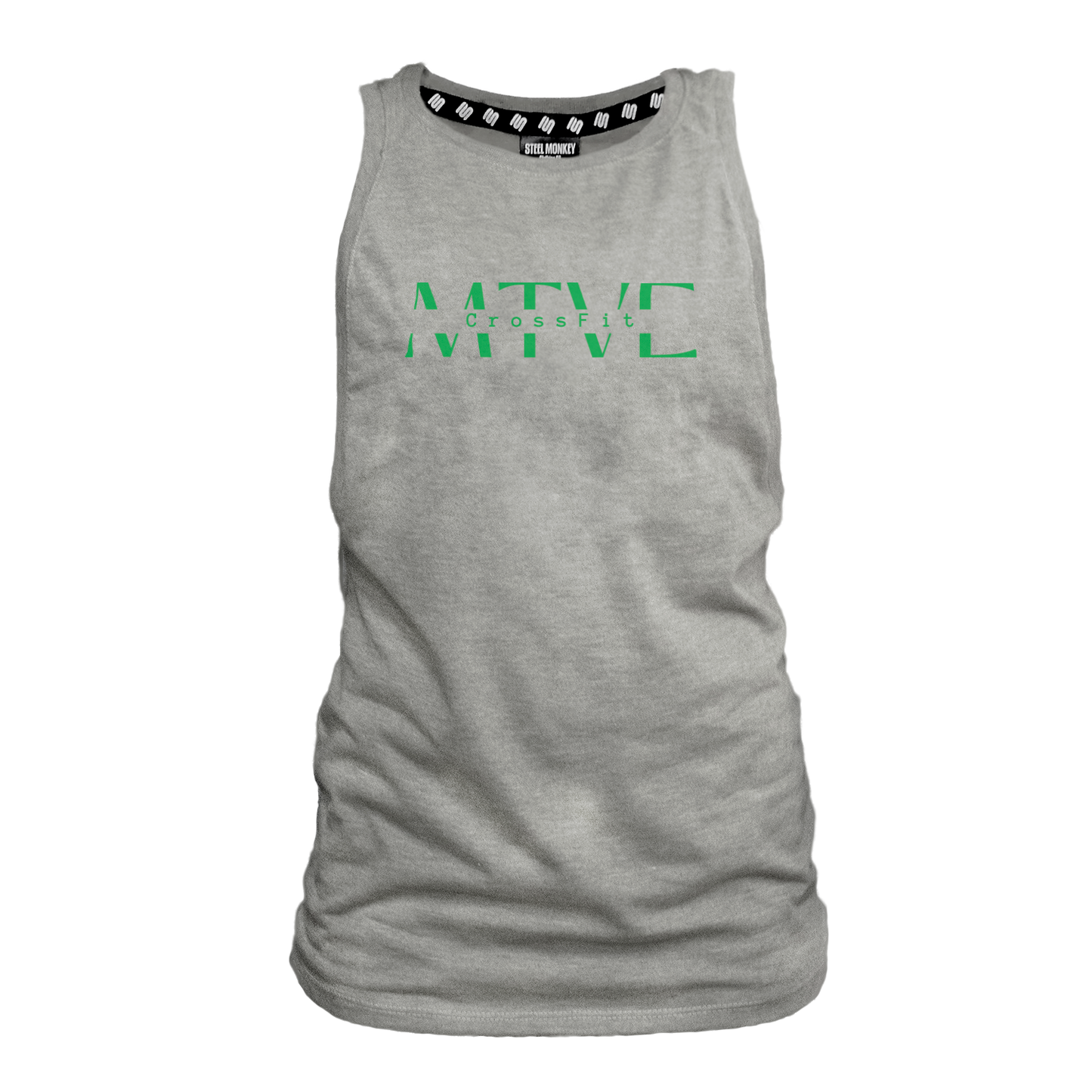 CrossFit Motive Ladies Muscle Tank - Grey Melange (Green)