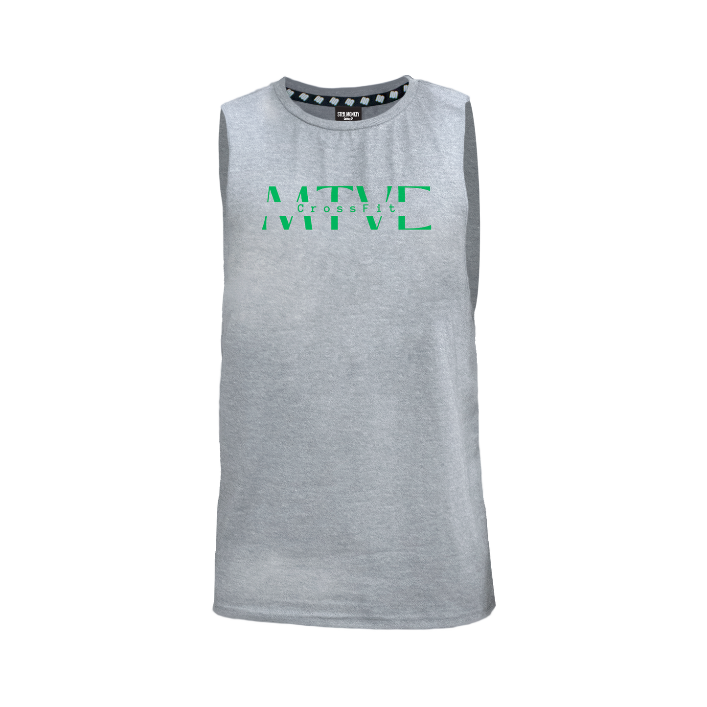 CrossFit Motive Men's Tank - Grey Melange (Green)