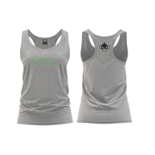 CrossFit Motive Ladies Straight Cut Vest - Grey Melange (Green)