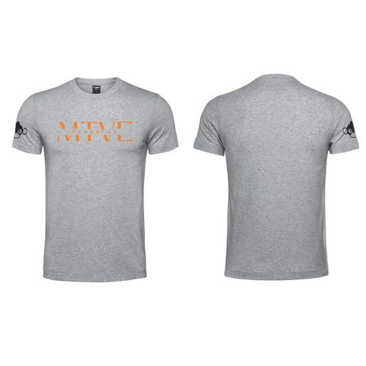 CrossFit Motive Ladies T-Shirt - Grey Melange (Orange)