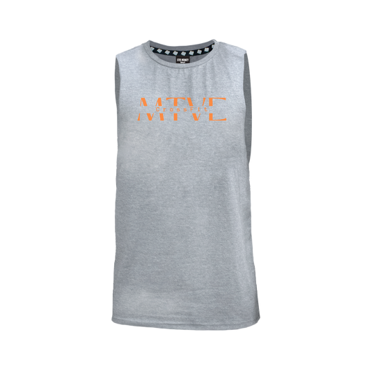 CrossFit Motive Men's Tank - Grey Melange (Orange)