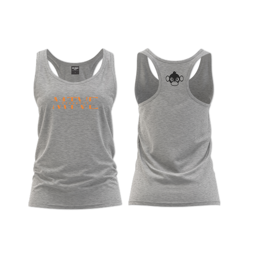 CrossFit Motive Ladies Straight Cut Vest - Grey Melange (Orange)