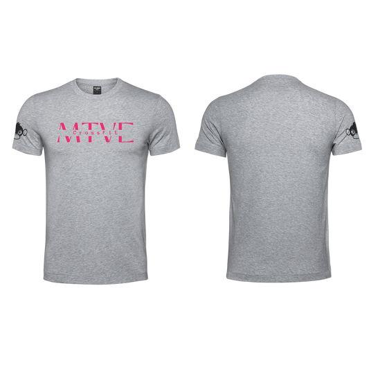 CrossFit Motive Men's T-Shirt - Grey Melange (Pink)