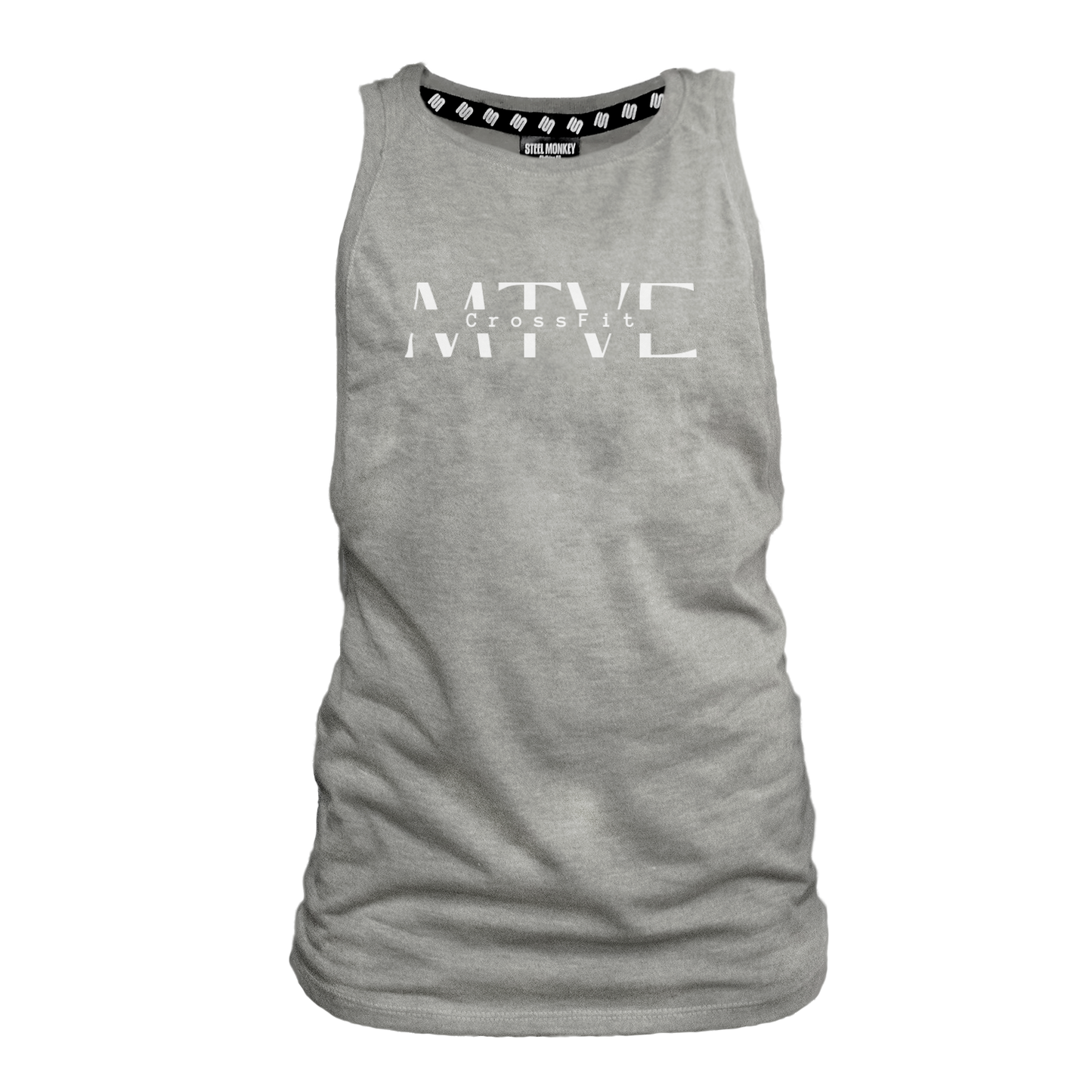 CrossFit Motive Ladies Muscle Tank - Grey Melange (White)