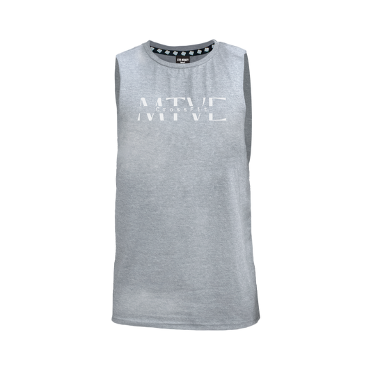 CrossFit Motive Men's Tank - Grey Melange (White)