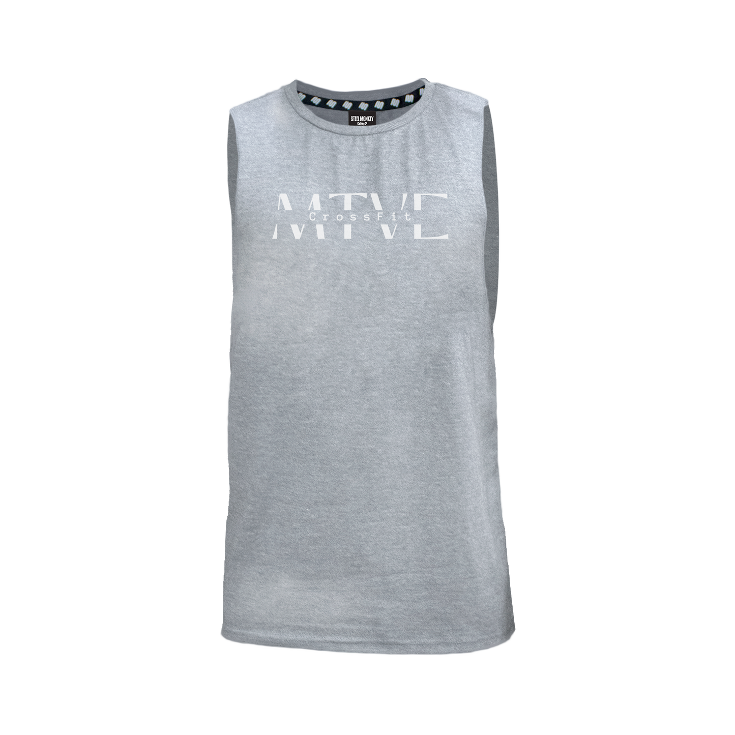 CrossFit Motive Men's Tank - Grey Melange (White)