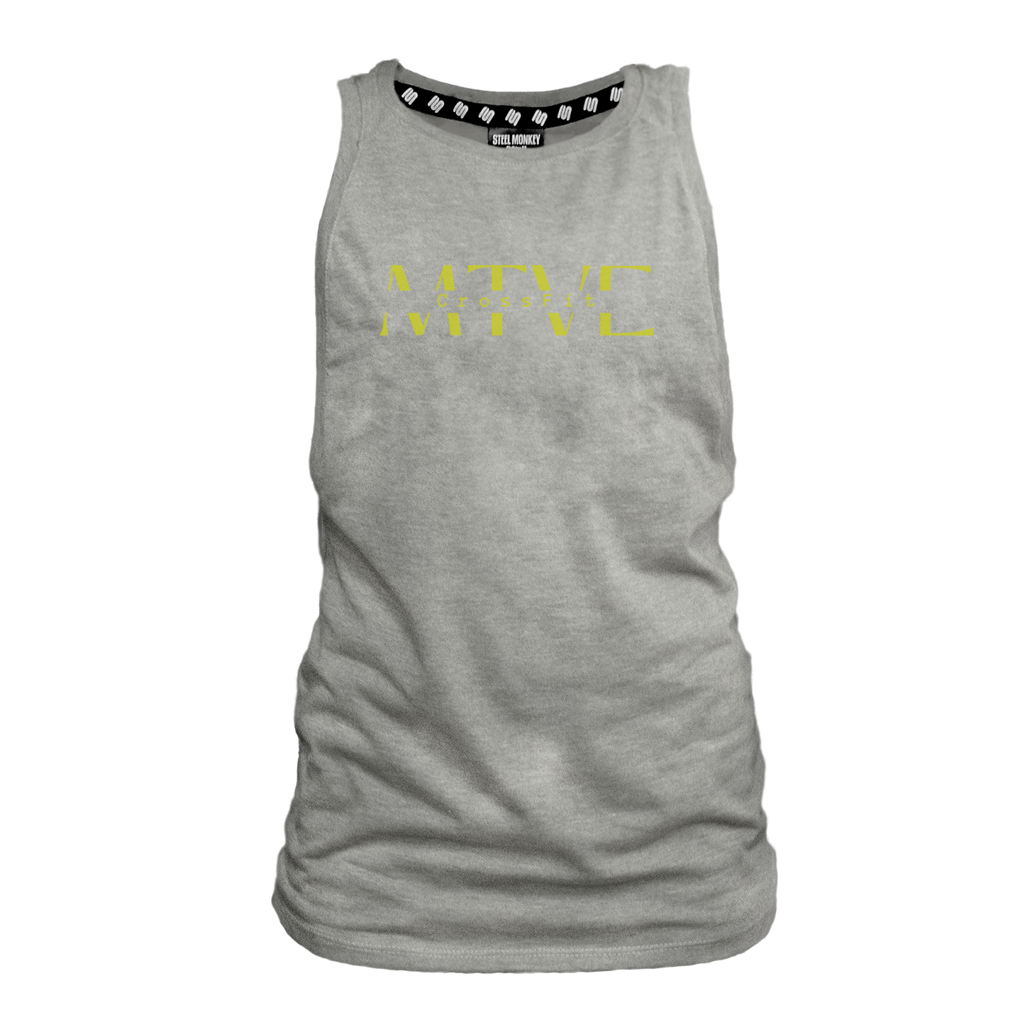 CrossFit Motive Ladies Muscle Tank - Grey Melange (Yellow)