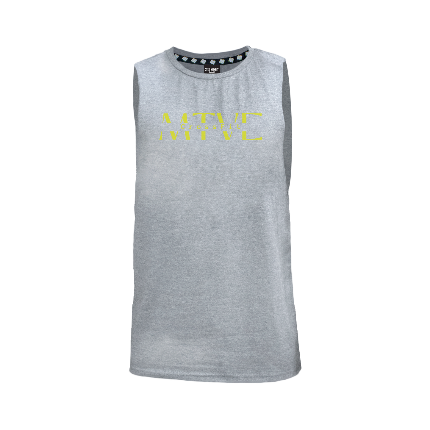 CrossFit Motive Men's Tank - Grey Melange (Yellow)