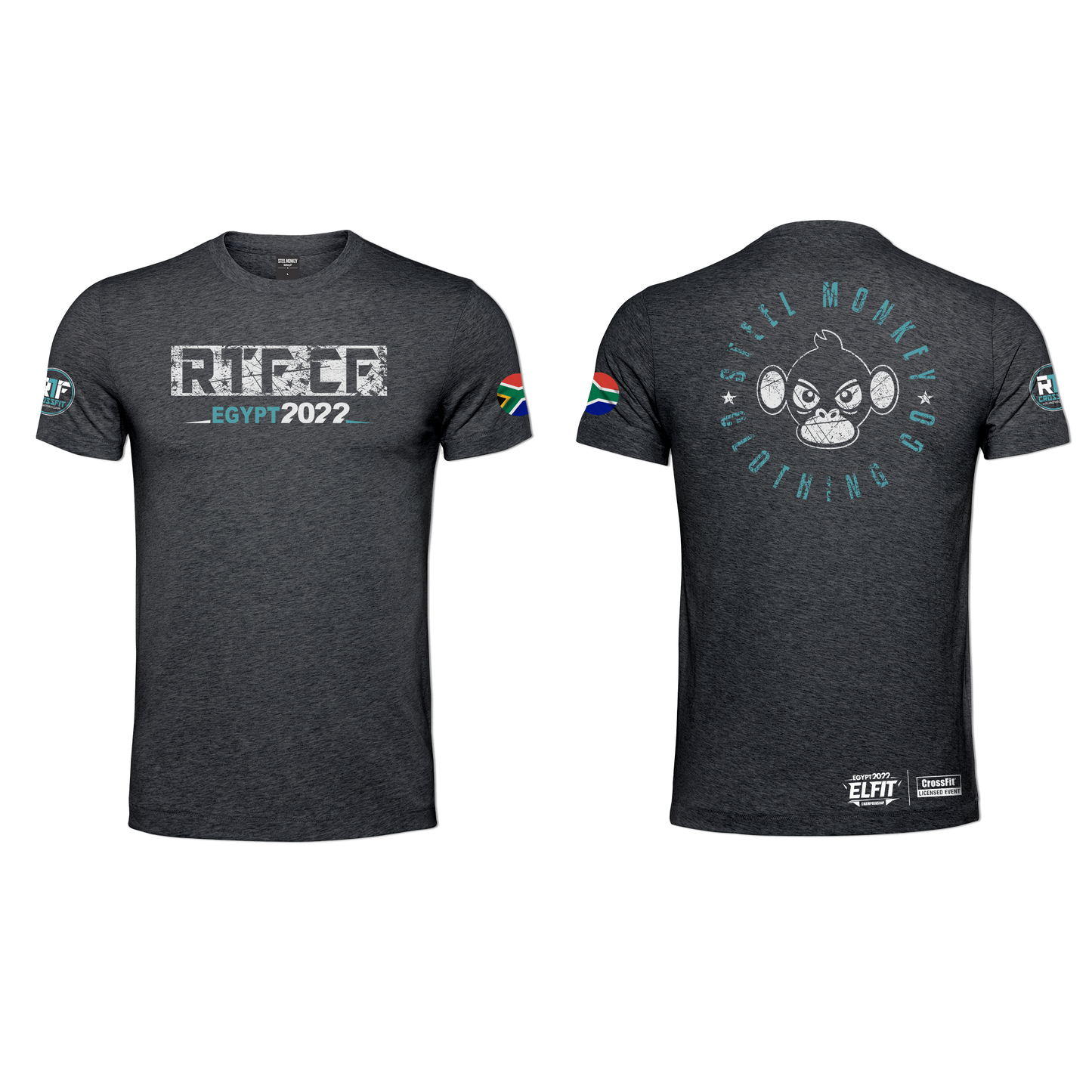 RTF CrossFit Ladies T - Charcoal Melange