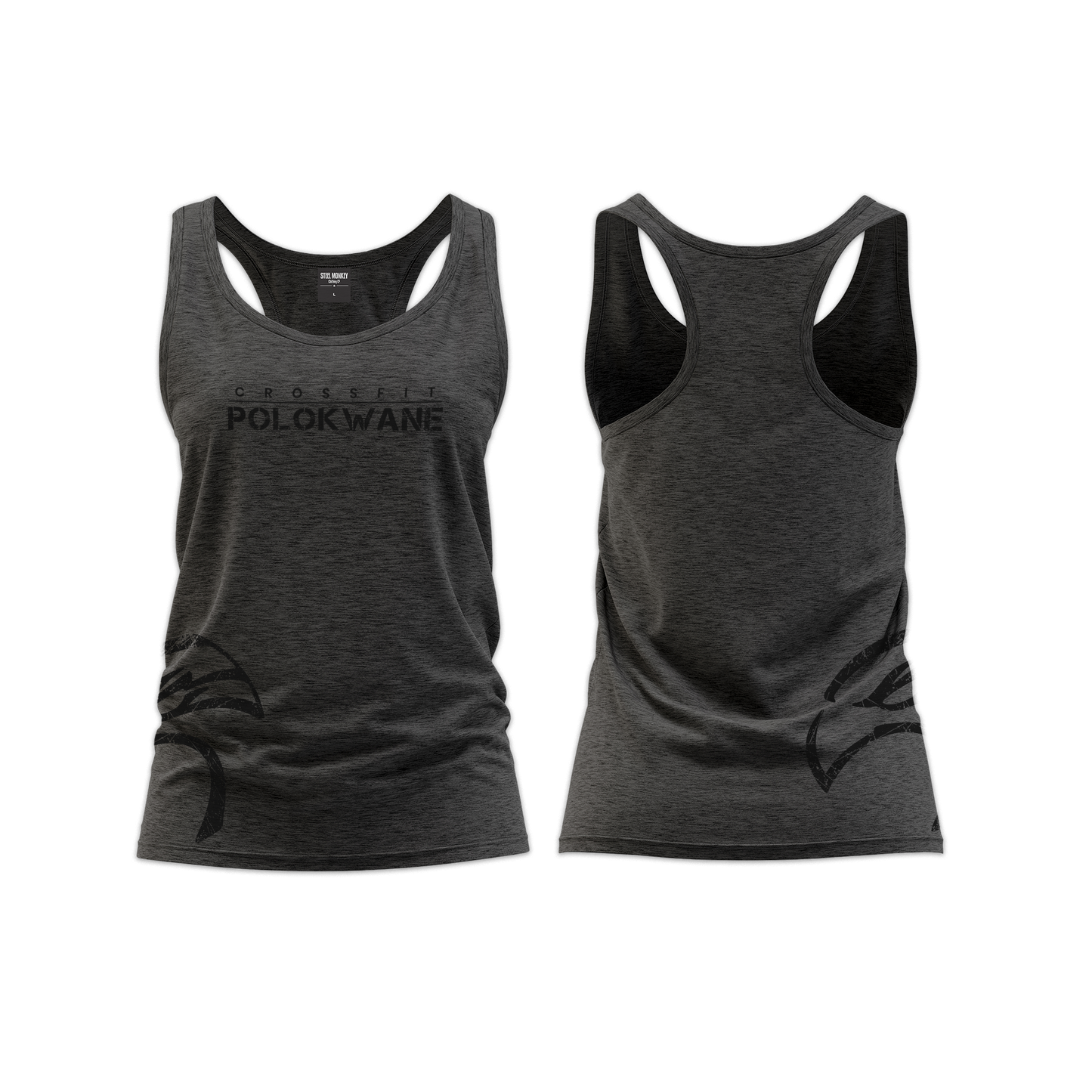 CrossFit Polokwane Ladies Straight Cut  Vest - Charcoal Melange