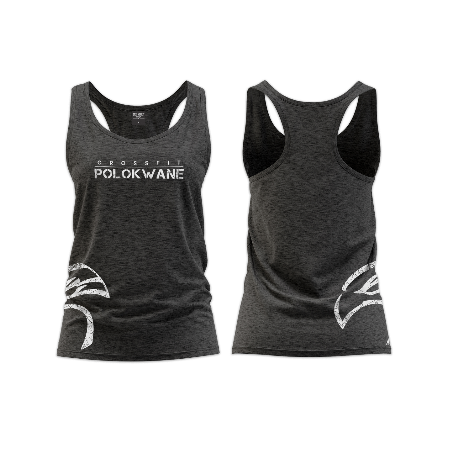 CrossFit Polokwane Ladies Straight Cut  Vest - Charcoal Melange