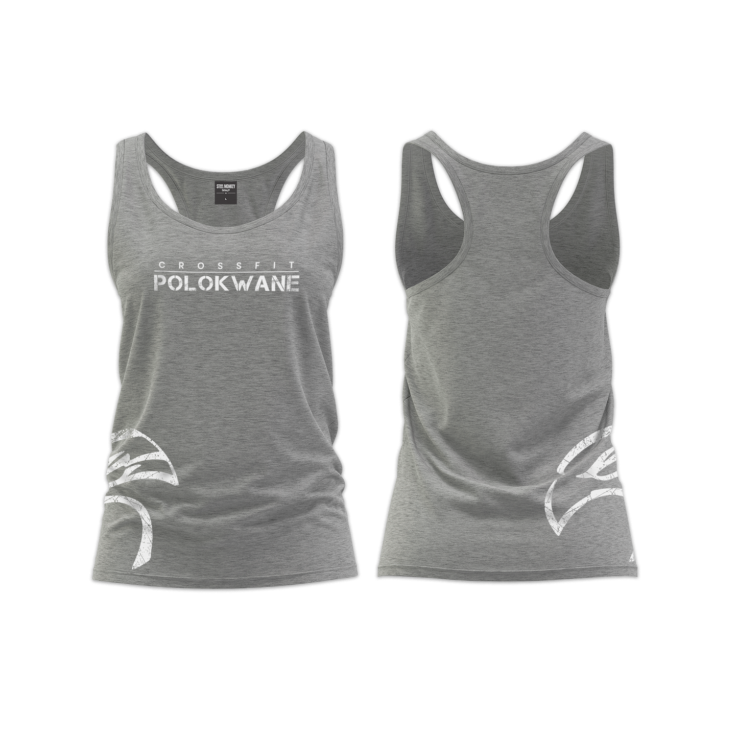 CrossFit Polokwane Ladies Straight Cut  Vest - Grey Melange