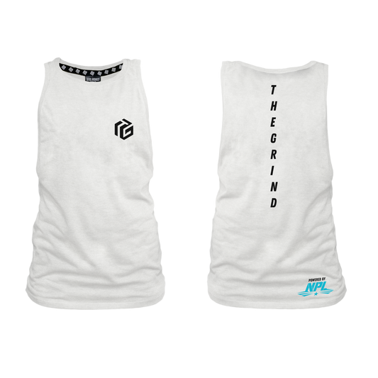 The Grind Ladies Muscle Tank - White 4