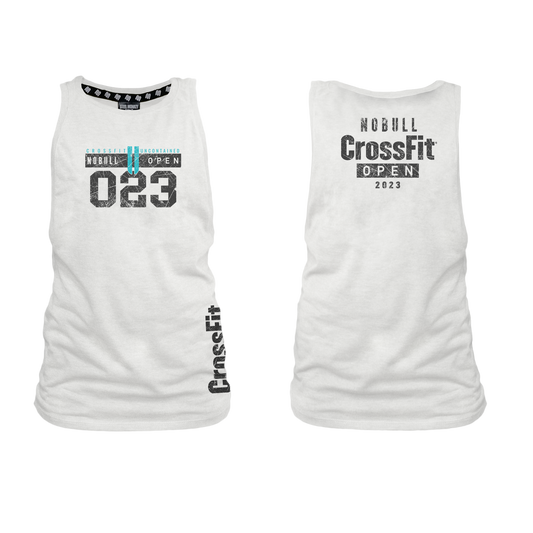 Uncontained II Open 2023 Ladies Muscle Tank - White Melange